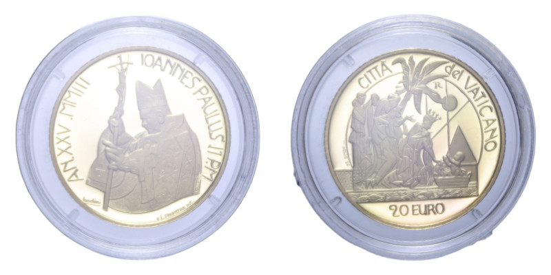 GIOVANNI PAOLO II (1978-2005) 20 EURO 2003 MOSE' SALVATO DALLE ACQUE AU. 6 GR. I...