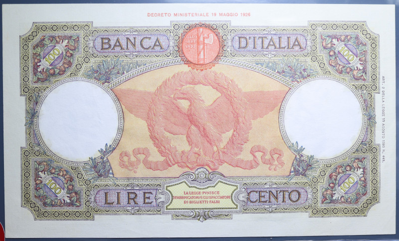 REGNO D'ITALIA VITT. EMANUELE III 100 LIRE 21/12/1933 ROMA GUERRIERA FASCIO ROMA...