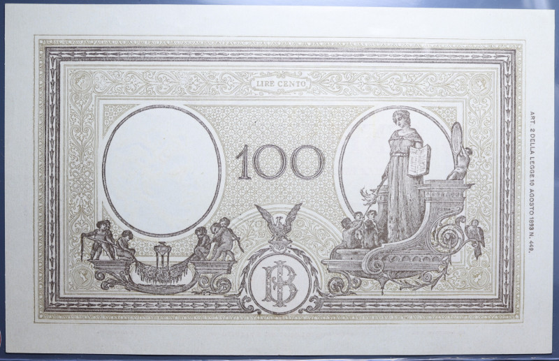 LUOGOTENENZA 100 LIRE 20/12/1944 GRANDE B B.I. RRR SUP