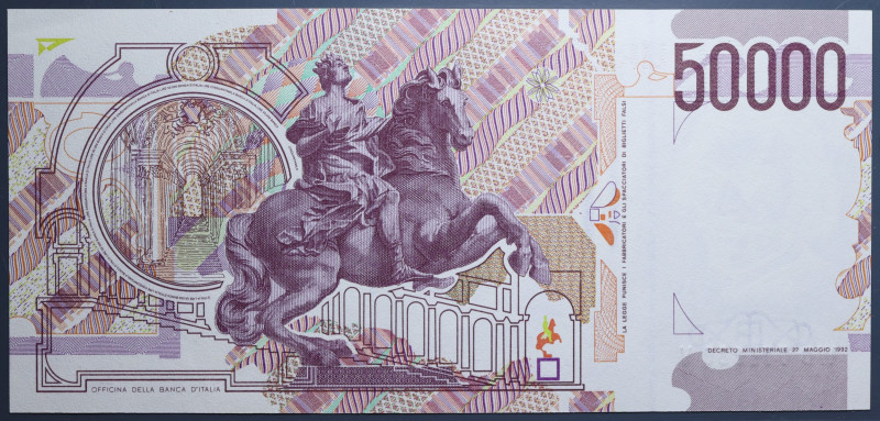 REPUBBLICA ITALIANA 50000 LIRE 1997 BERNINI 2° TIPO FDS