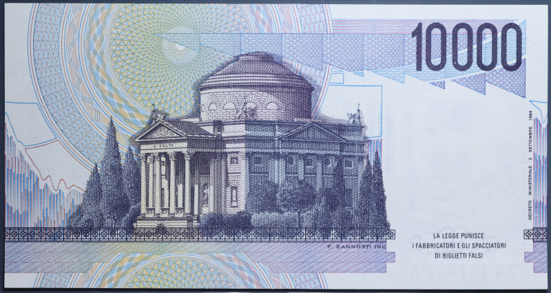 REPUBBLICA ITALIANA 10000 LIRE 1995 A. VOLTA SERIE SOSTITUTIVA XG-A FDS