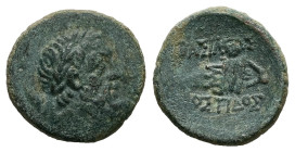 Kings of Thrace. Mostis. Ae, 2.57 g 16.58 mm. Circa 125-85/79 BC.