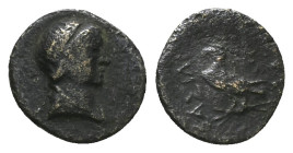 Kings of Thrace, Odrysian. Kotys IV. Ae, 1.98 g 15.09 mm. Circa 171-167 BC.