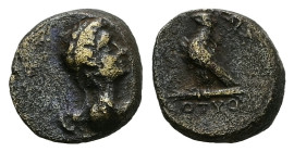 Kings of Thrace, Kotys II. Odessos or Bizye? Ae, 1.97 g 11.91 mm. Circa 57-48 BC.
