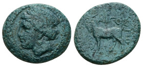 Thrace, Aigospotamoi. Ae, 7.85 g 22.42 mm. Late 4th century BC.