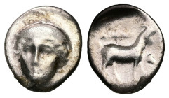 Thrace, Ainos. AR Tetrobol, 2.03 g 15.17 mm. Circa 402/1-361/0 BC.
