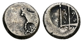Thrace. Byzantion. AR Hemidrachm, 1.86 g 11.19 mm. Circa 353-340 BC.