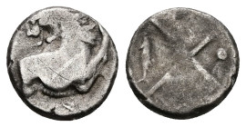 Thrace, Chersonesos. AR Hemidrachm, 2.22 g 12.94 mm. Circa 386-338 BC.