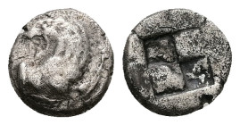 Thrace,Kardia. AR Diobol, 1.21 g 9.93 mm. Circa 515-493 BC.