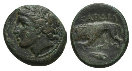 Thrace, Kardia. Ae, 8.06 g 20.76 mm. Circa 350-309 BC.