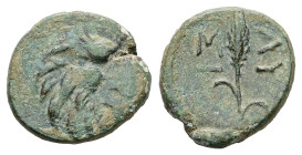 Thrace, Lysimacheia. Ae, 2.78 g 15.51 mm. Circa 309-220 BC.