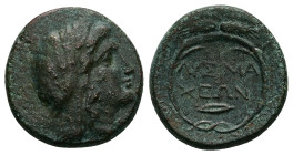 Thrace, Lysimacheia. Ae, 7.06 g 21.03 mm. 305-281 BC.