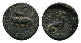 Thrace, Madytos. Ae, 0.68 g 10.94 mm. Circa 350 BC.