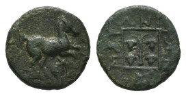 Thrace, Maroneia. Ae, 2.57 g 14.94 mm. 398/7-348/7 BC.