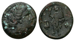 Thrace, Sestos. Ae, 5.10 g 17.10 mm. Early 3rd century BC.