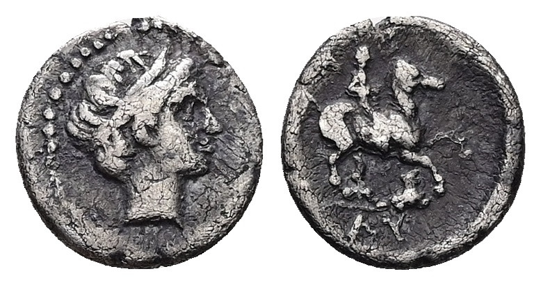 Kings of Thrace, Lysimachos, as satrap. 1/10 Tetradrachm, 1.07 g 11.60 mm. 323-3...