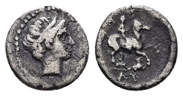 Kings of Thrace, Lysimachos, as satrap. 1/10 Tetradrachm, 1.07 g 11.60 mm. 323-305 BC.