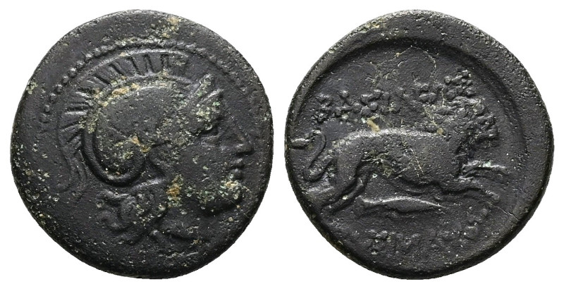 Kings of Thrace, (Macedonian). Lysimachos, Ae. 5.01 g 20.13 mm. Lysimacheia, 305...