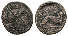 Kings of Thrace, (Macedonian). Lysimachos, Ae. 3.45 g 18.33 mm. Lysimacheia, 305-281 BC.
