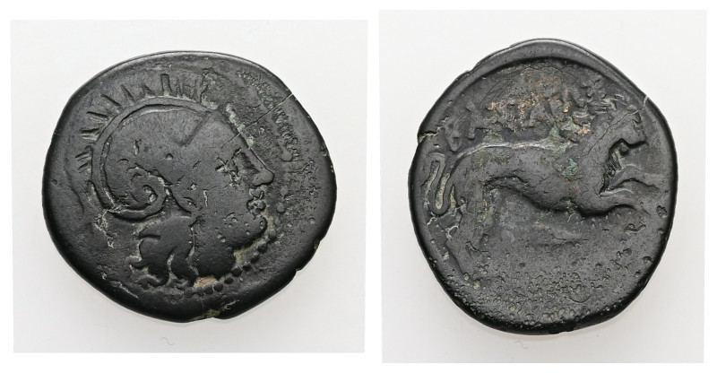 Kings of Thrace, (Macedonian). Lysimachos, Ae. 4.87 g 20.71 mm. Lysimacheia, 305...