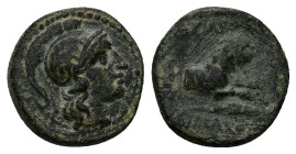 Kings of Thrace (Macedonian). Lysimachos,Ae, 2.65 g 14.86 mm. 305-281 BC.