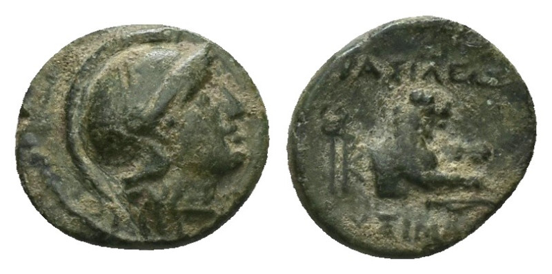 Kings of Thrace, Lysimachos, Ae, 2.28 g 15.06 mm. 305-281 BC.