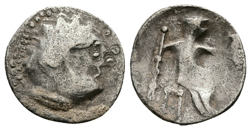 Kings of Macedon, Alexander III 'the Great', Celtic imitation. AR Drachm, 2.67 g...