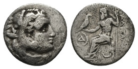 Kings of Macedon, Alexander III 'the Great', AR Drachm, 3.81 g. 18.14 mm. 336-323 BC.