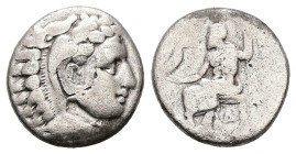 Kings of Macedon, Alexander III 'the Great', AR Drachm, 3.93 g 16.85 mm. 336-323 BC.