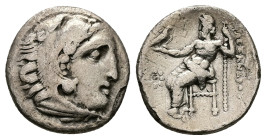 Kings of Macedon, Alexander III 'the Great', AR Drachm, 3.44 g 18.31 mm. 336-323 BC.