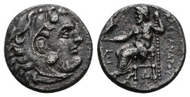 Kings of Macedon, Alexander III 'the Great', AR Drachm, 3.93 g 17.04 mm. 336-323 BC.