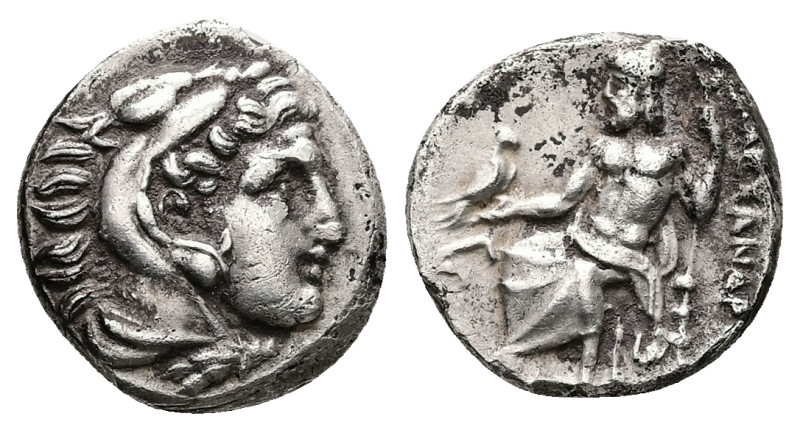 Kings of Macedon, Alexander III 'the Great', AR Drachm, 4.22 g 17.09 mm. 336-323...