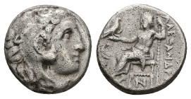 Kings of Macedon, Alexander III 'the Great', AR Drachm, 4.04 g 15.81 mm. 336-323 BC.