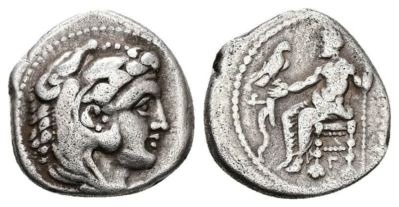 Kings of Macedon, Alexander III 'the Great', AR Drachm, 4.14 g 16.86 mm. 336-323...