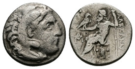 Kings of Macedon, Alexander III 'the Great', AR Drachm, 4.02 g 17.06 mm. 336-323 BC.