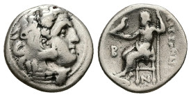 Kings of Macedon, Alexander III 'the Great', AR Drachm, 4.13 g 17.30 mm. 336-323 BC.