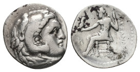 Kings of Macedon, Alexander III 'the Great', AR Drachm, 4.09 g 20.25 mm. 336-323 BC.