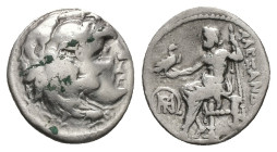 Kings of Macedon, Alexander III 'the Great', AR Drachm, 4.22 g 18.40 mm. 336-323 BC.