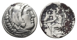 Kings of Macedon, Alexander III 'the Great', AR Drachm, 4.30 g 18.07 mm. 336-323 BC.