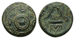 Kings of Macedon, Alexander III ‘the Great’. Ae, 3.89 g 15.02 mm. 336-323 BC.