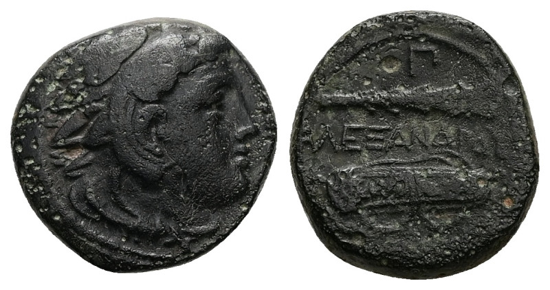 Kings of Macedon, Alexander III 'the Great', Ae, 6.02 g 17.81 mm. 336-323 BC.