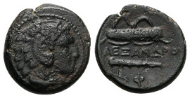 Kings of Macedon, Alexander III 'the Great', Ae, 5.84 g 19.07 mm. 336-323 BC.