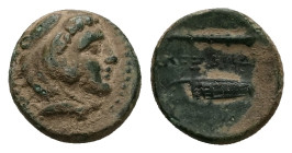 Kings of Macedon, Alexander III 'the Great'. Ae, 1.23 g 11.53 mm. 336-323 BC.