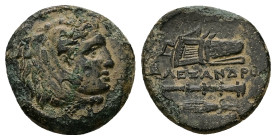 Kings of Macedon, Alexander III 'the Great'. Ae, 4.44 g 18.43 mm. 336-323 BC.