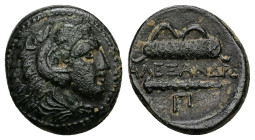 Kings of Macedon, Alexander III 'the Great'. Ae, 5.08 g 19.03 mm. 336-323 BC.