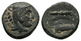 Kings of Macedon, Alexander III 'the Great'. Ae, 5.32 g 17.48 mm. 336-323 BC.