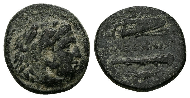 Kings of Macedon, Alexander III 'the Great'. Ae, 5.87 g 18.48 mm. 336-323 BC.