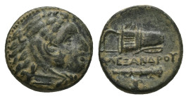 Kings of Macedon, Alexander III 'the Great'. Ae, 4.53 g 16.71 mm. 336-323 BC.