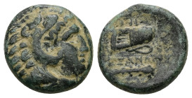 Kings of Macedon, Alexander III 'the Great'. Ae, 5.99 g 17.47 mm. 336-323 BC.