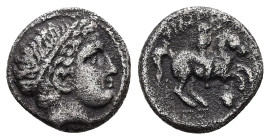 Kings of Macedon, Philip II. AR 1/5 Tetradrachm, 2.30 g 13.60 mm. 359-336 BC.